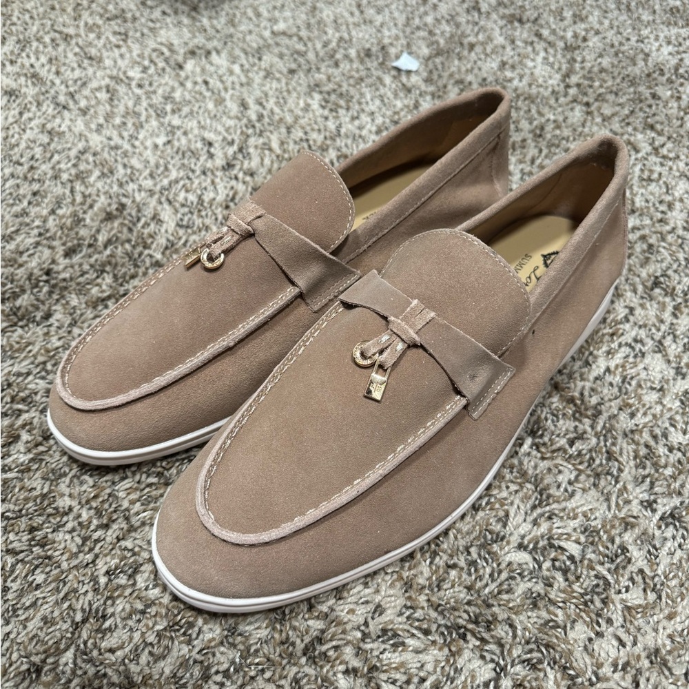 Loro Piana - Summer Charms Walk Loafers (Pink Sand)